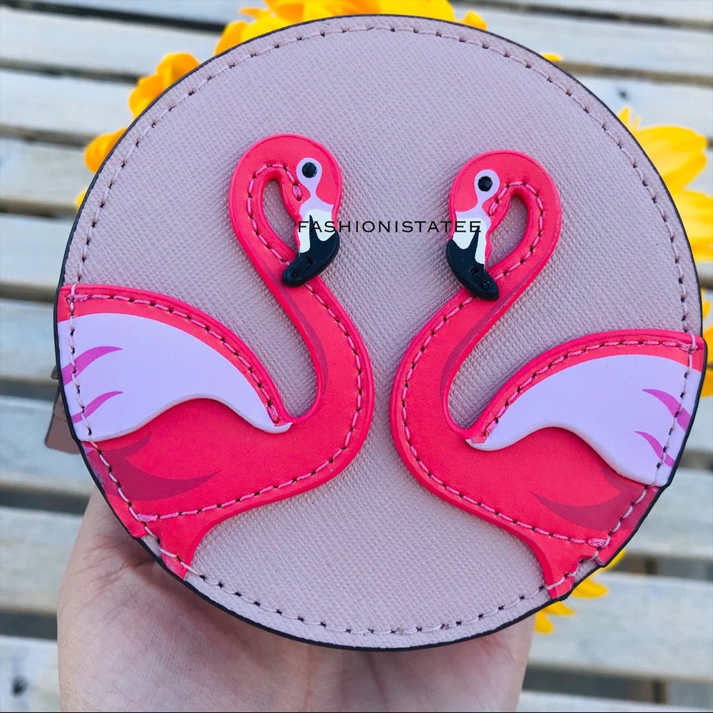 Kate spade flamingo by the pool coin purse vellum - Picture 1 of 6